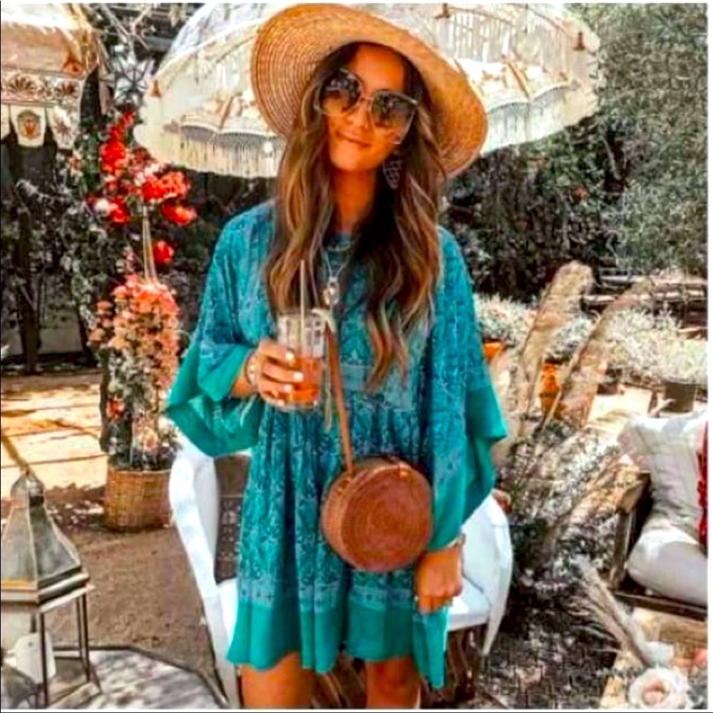 Spell $ the Gypsy Jewel Tunic Emerald